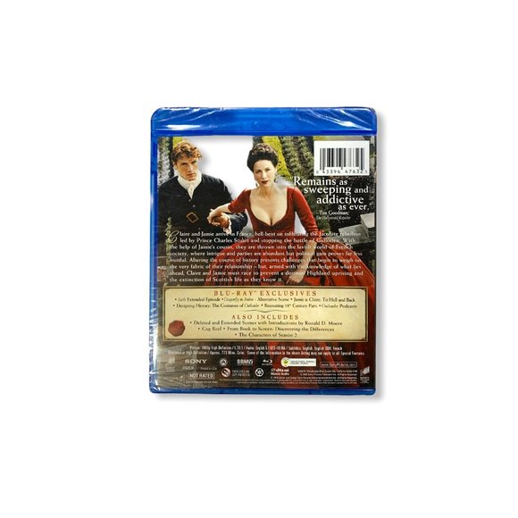 π2/$20π SEALED - Outlander: Season Two Blu-Ray - Picture 2 of 3
